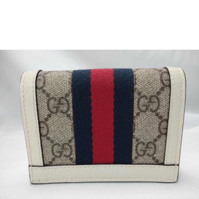 GUCCI グッチ/GGシェリーライン 二つ折りコンパクト財布/523155//041*/Aランク/52