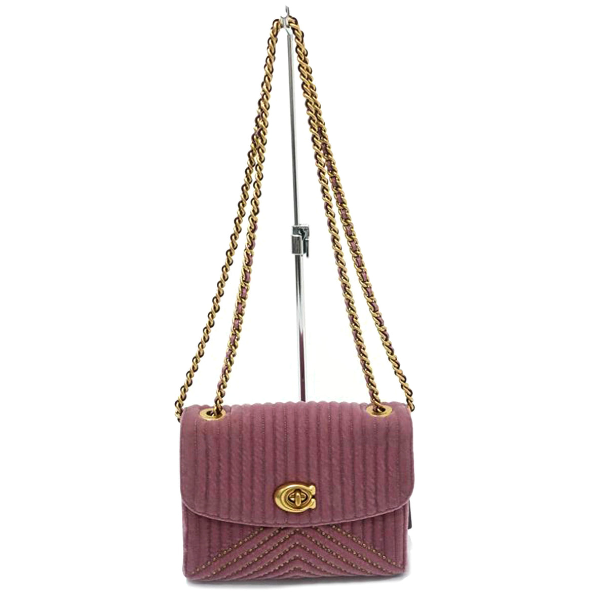 COACH コーチ/パーカー18ウィズキルティングリベット/チェーンショルダーバッグ/31034//F18**/ABランク/88