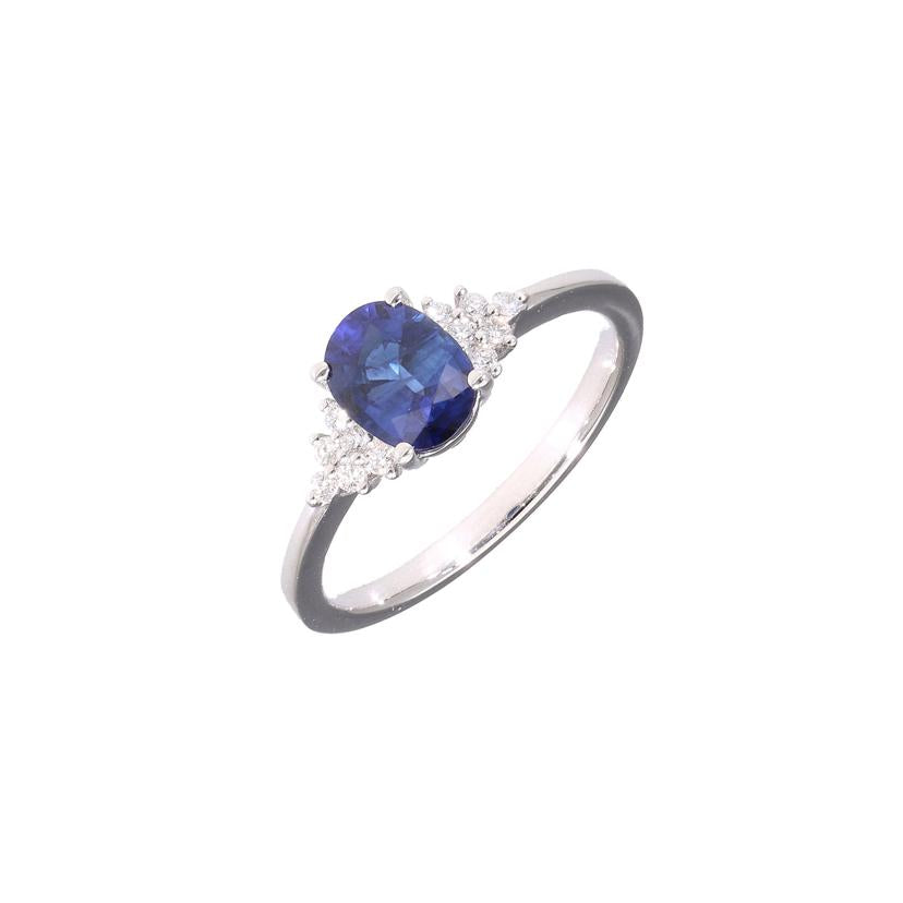 /Pt950サファイアダイヤリング1.10/D0.15ct//Aランク/19