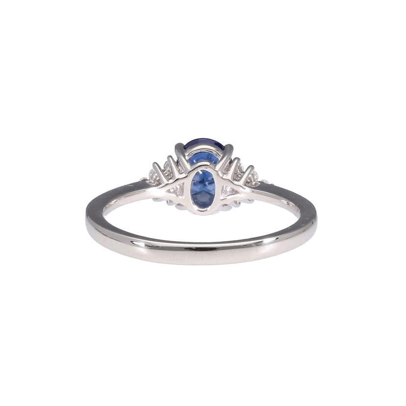 /Pt950サファイアダイヤリング1.10/D0.15ct//Aランク/19