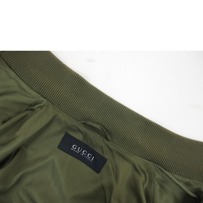 GUCCI グッチ/シルクボンバージャケット/カーキ/333620//Z6468/Bランク/04