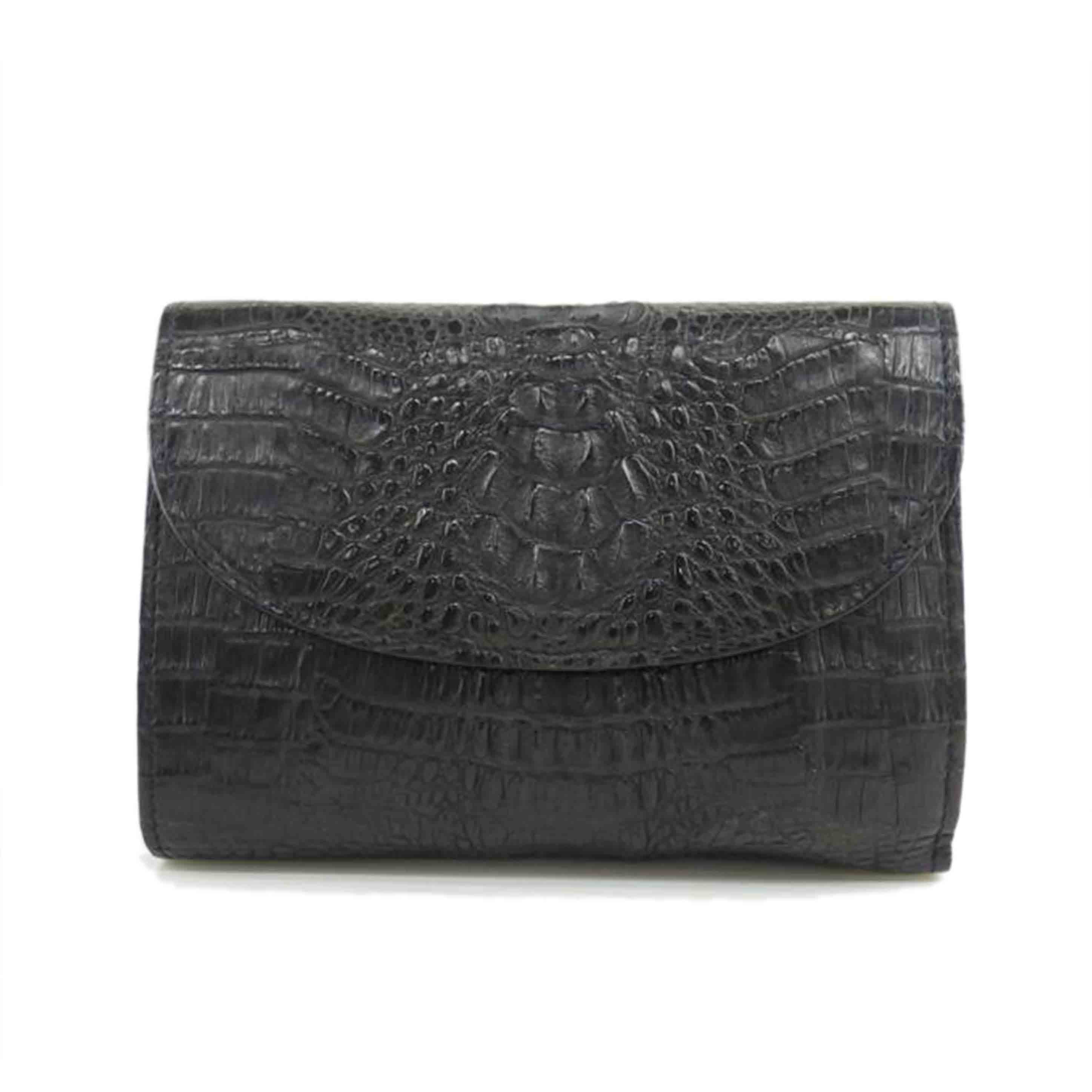 /クロコダイル革財布//ABランク/64