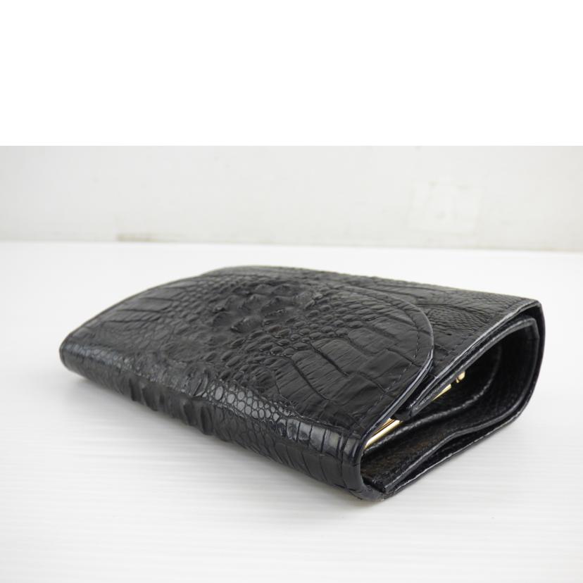 /クロコダイル革財布//ABランク/64