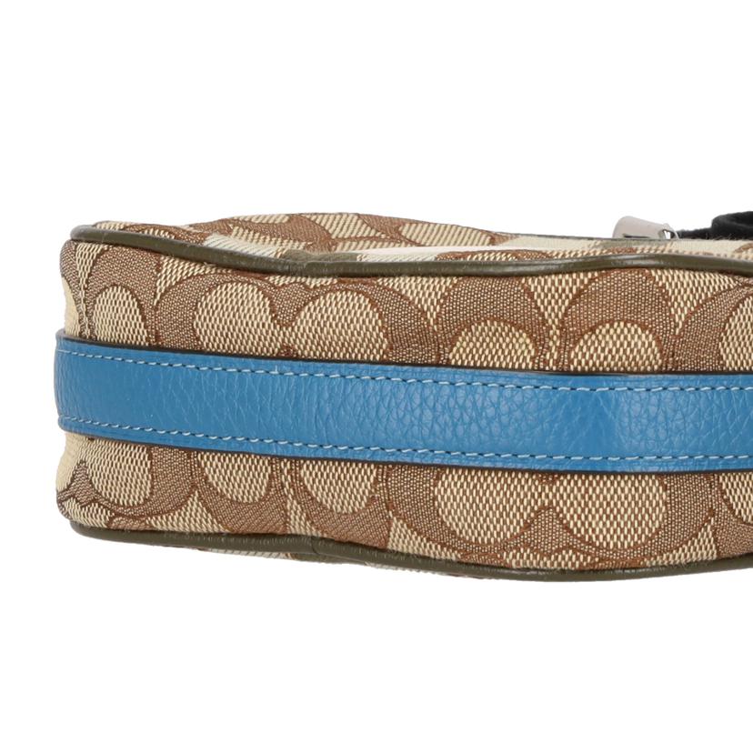 COACH コーチ/ミニデンプシーカメラバッグ シグネチャージャガードストライプアンドコーチパッチ/2635//D20**/Aランク/09