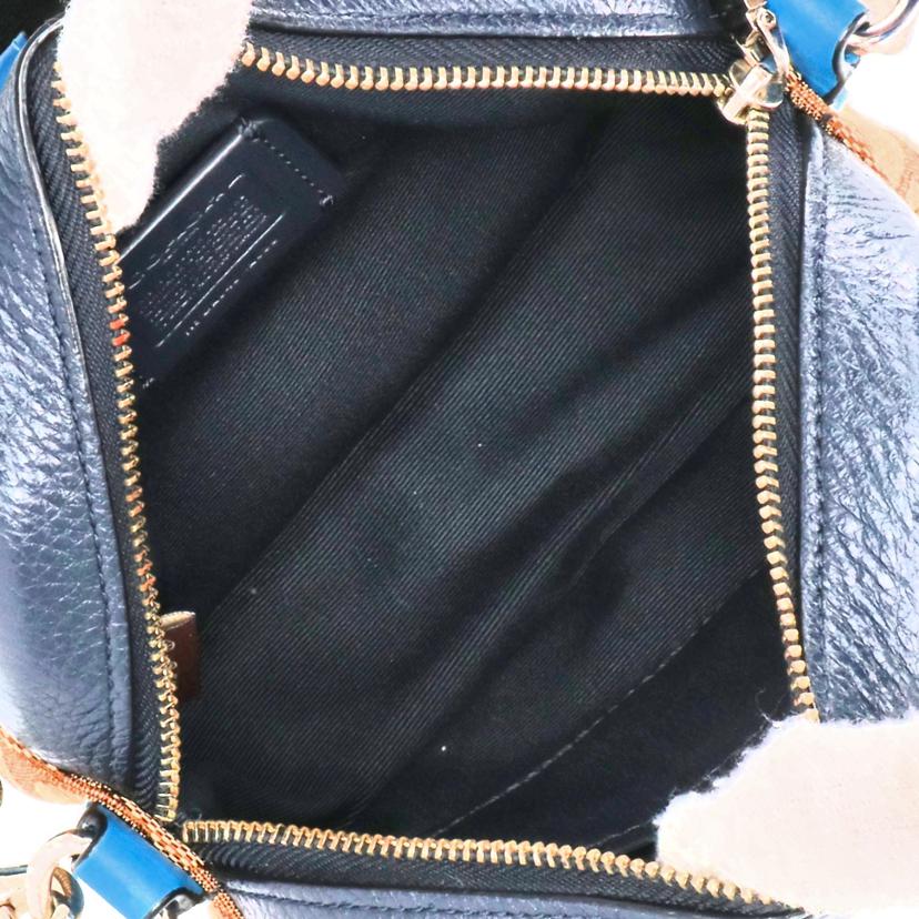 COACH コーチ/ミニデンプシーカメラバッグ シグネチャージャガードストライプアンドコーチパッチ/2635//D20**/Aランク/09