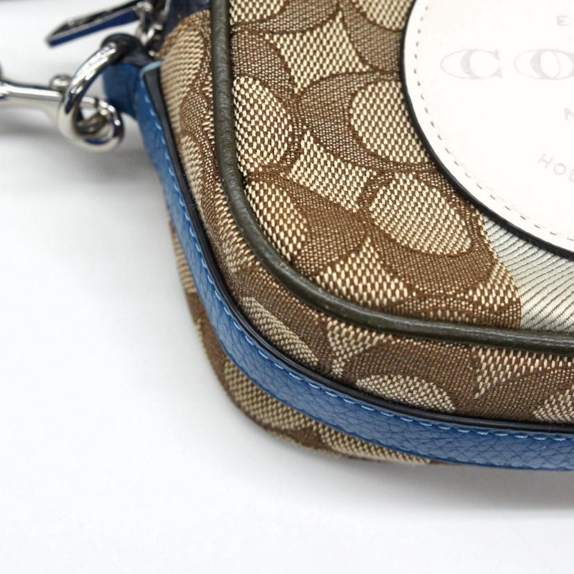 COACH コーチ/ミニデンプシーカメラバッグ シグネチャージャガードストライプアンドコーチパッチ/2635//D20**/Aランク/09