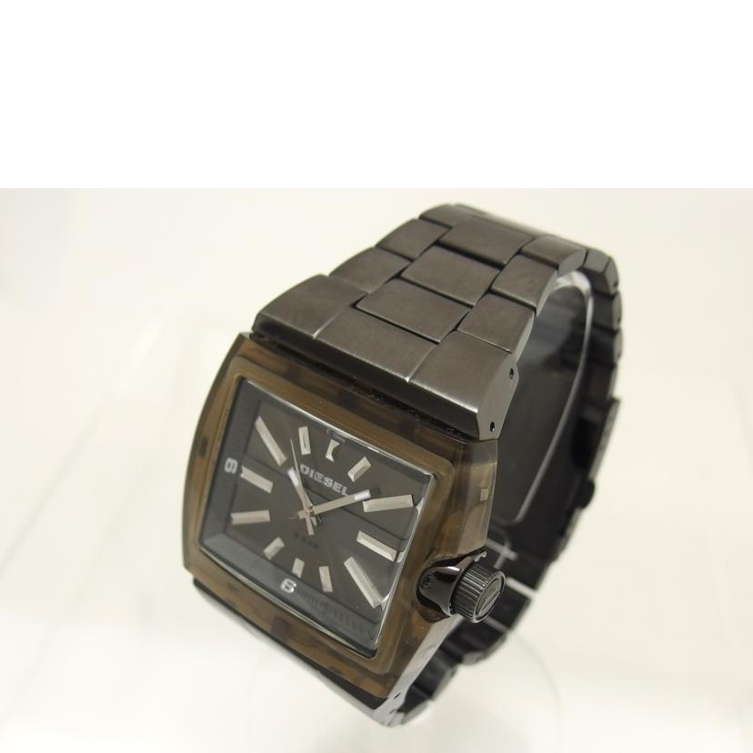 DIESEL ディーゼル/スクエア/アナログウォッチ/クォーツ/DZ-1344//110**/Aランク/04