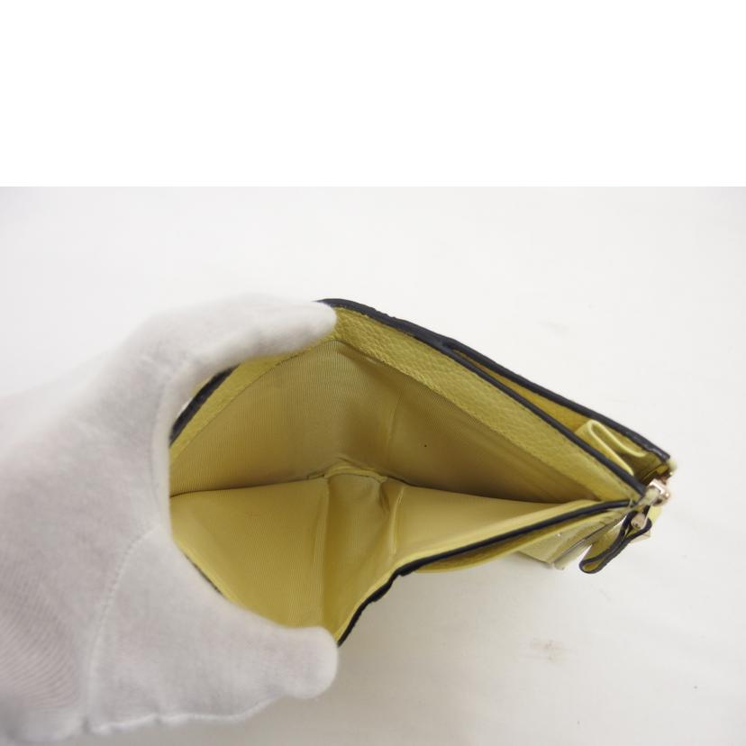 VALENTINO バレンティノ/ロックスタッズ/コンパクトウォレット/イエロー//Bランク/04