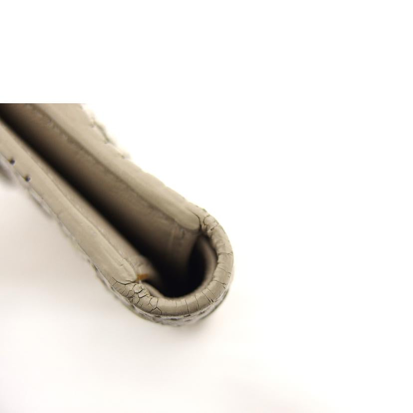 BOTTEGA VENETA ボッテガヴェネタ/イントレチャート/Wホック二つ折り財布/ベージュ/125721-V3661//960*/Bランク/04