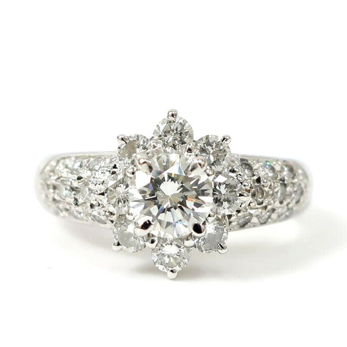 /Pt900 ダイヤ0.561ct 0.72ct リング 13号 #13//Aランク/65