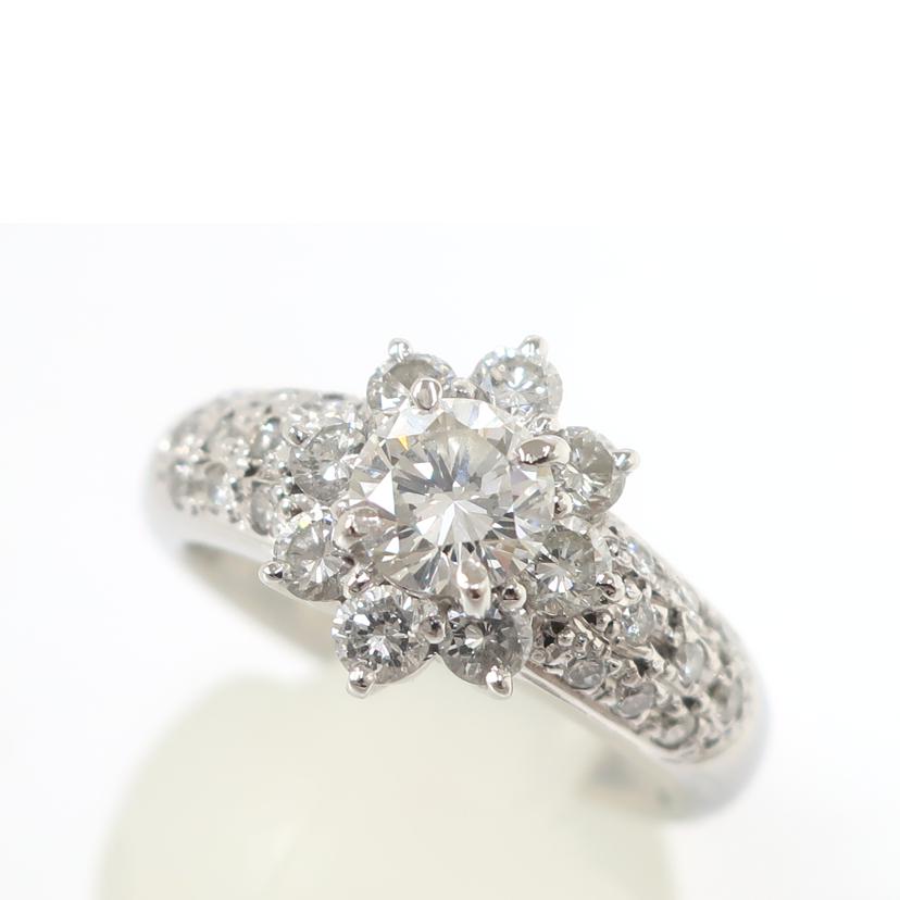 /Pt900 ダイヤ0.561ct 0.72ct リング 13号 #13//Aランク/65