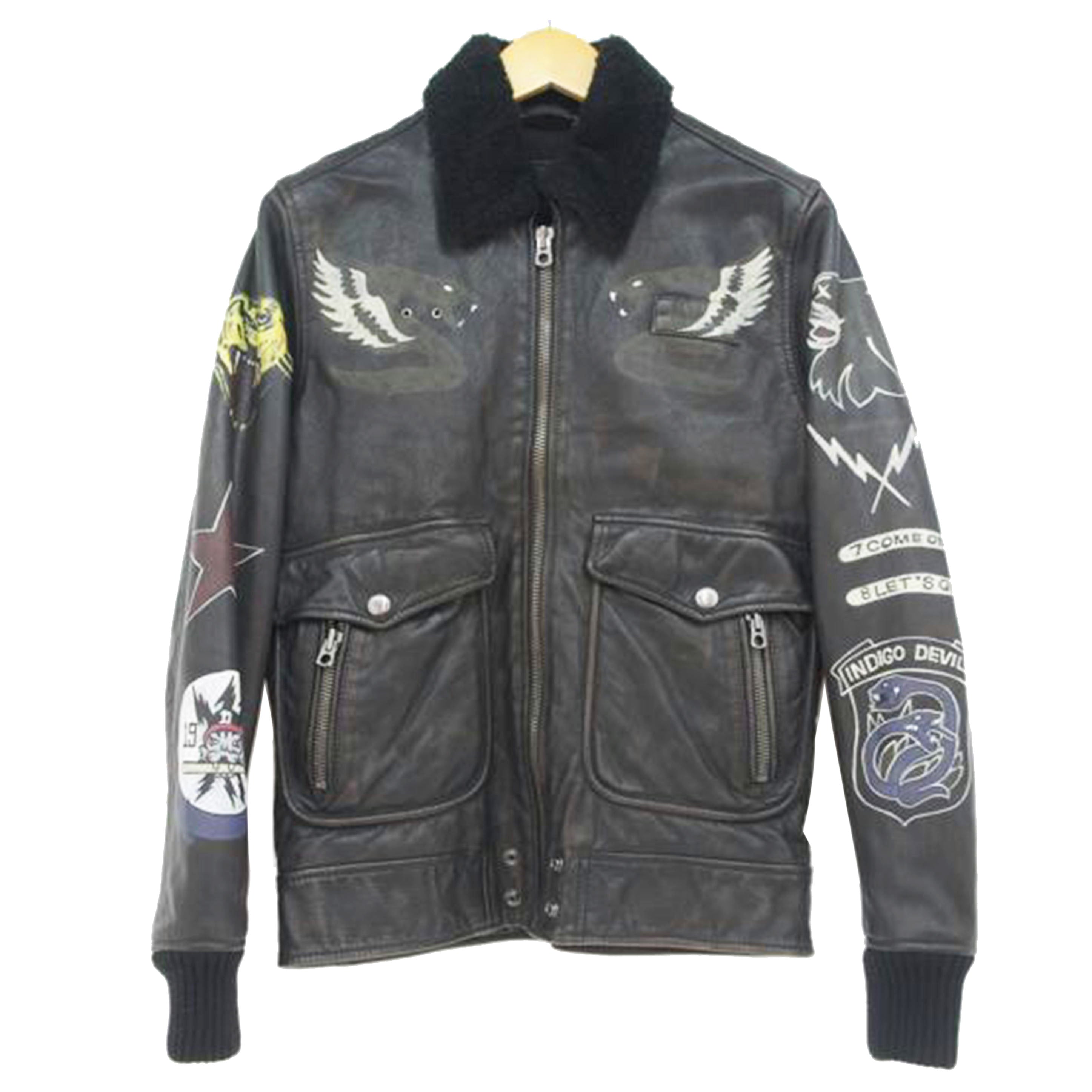 DIESEL ディーゼル/ハンドペイントG-1フライトジャケット//Aランク/67