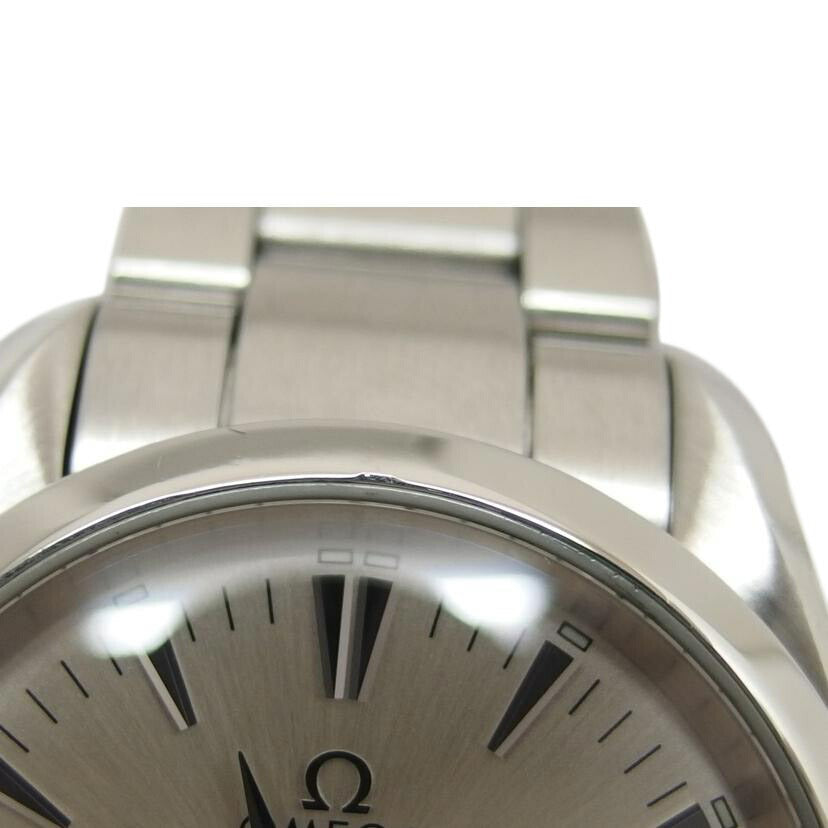 OMEGA オメガ/シーマスターアクアテラ/シルバー文字盤デイトウォッチ/クォーツ/2518.30.00//585*****/Aランク/04