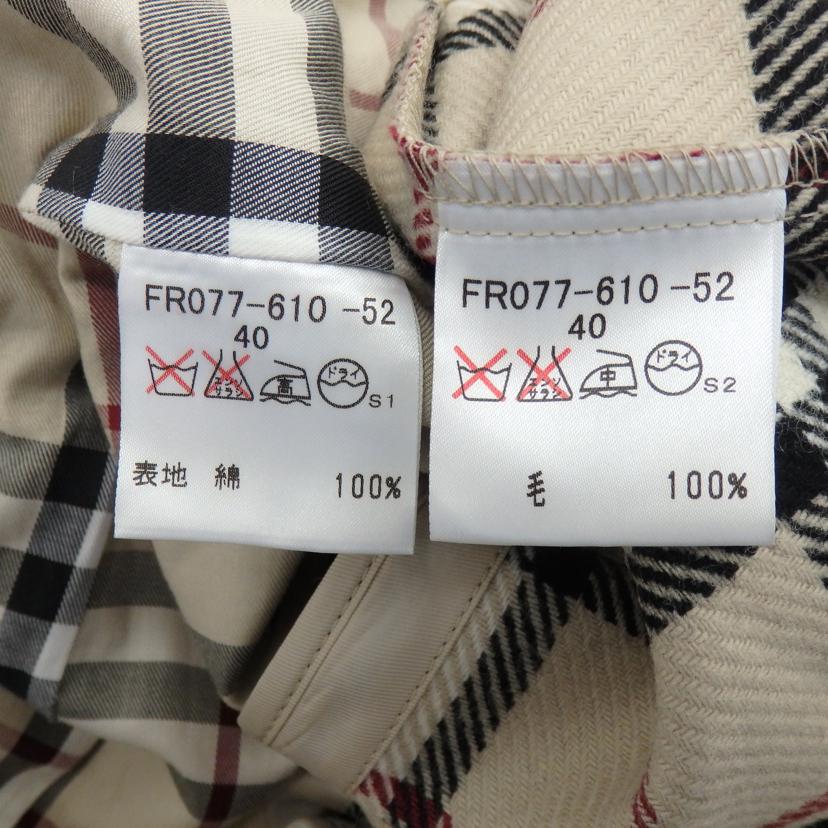 BURBERRY LONDON バーバリーロンドン/トレンチコート ライナー付き /FR077-610-52//Bランク/77