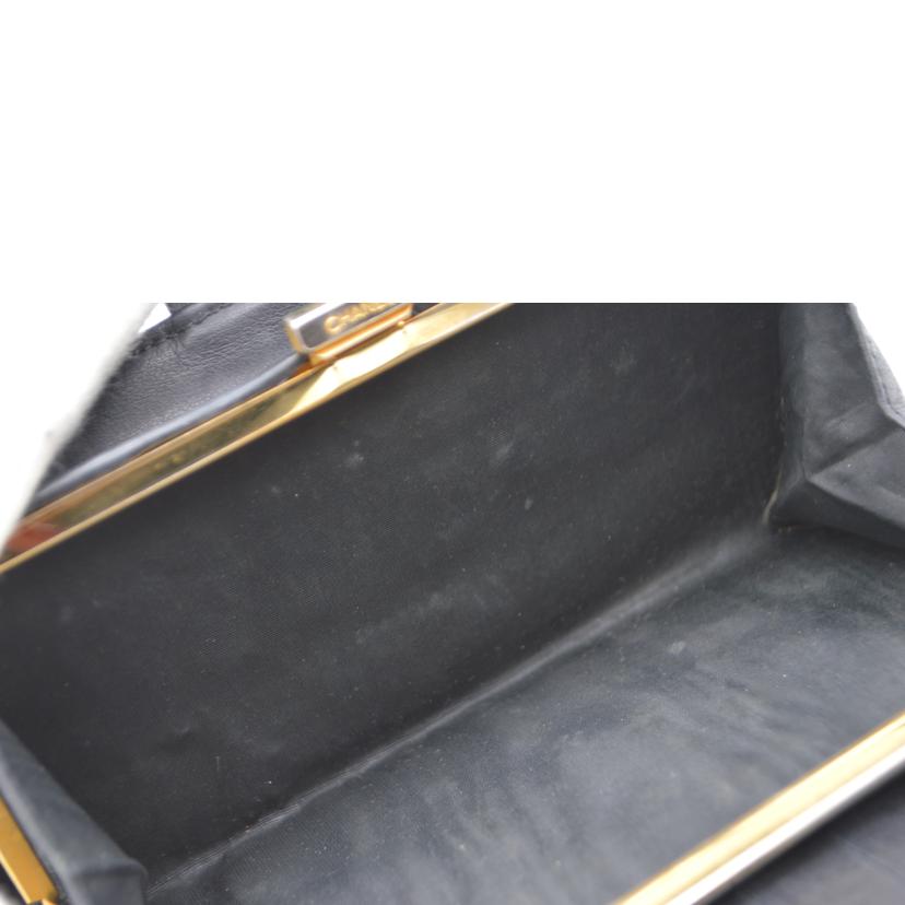 CHANEL シャネル/キャビアスキンココマークガマ口レザー長財布/A01429//303****/Bランク/89