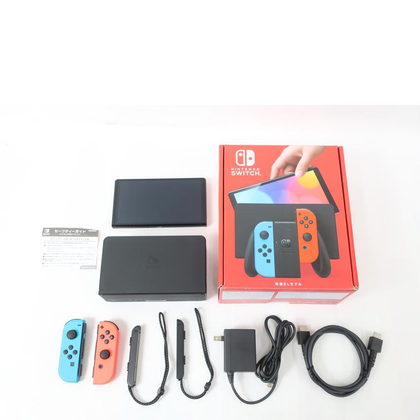 Nintendo 任天堂/ニンテンドースイッチ 有機ELモデル Joy-Conグリップなし Nintendo Switch ネオンブルー ネオンレッド/HEG-001//XTJ50694003917/ABランク/65