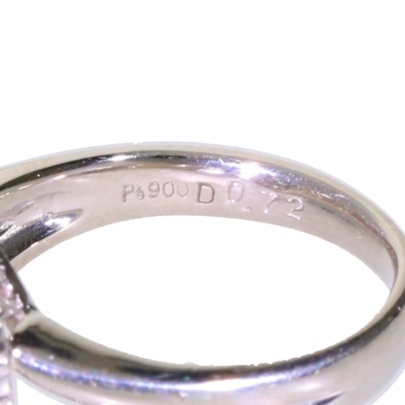 PT900エメラルドダイヤリング0.56/D0.72ct//Aランク/69