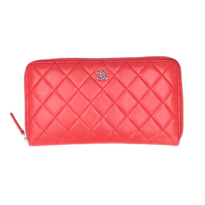 CHANEL シャネル/マトラッセラムスキンラウンドファスナー財布/シャネル/A50097//225*****/Bランク/05