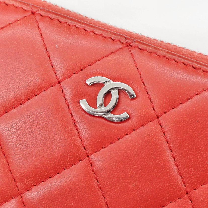 CHANEL シャネル/マトラッセラムスキンラウンドファスナー財布/シャネル/A50097//225*****/Bランク/05