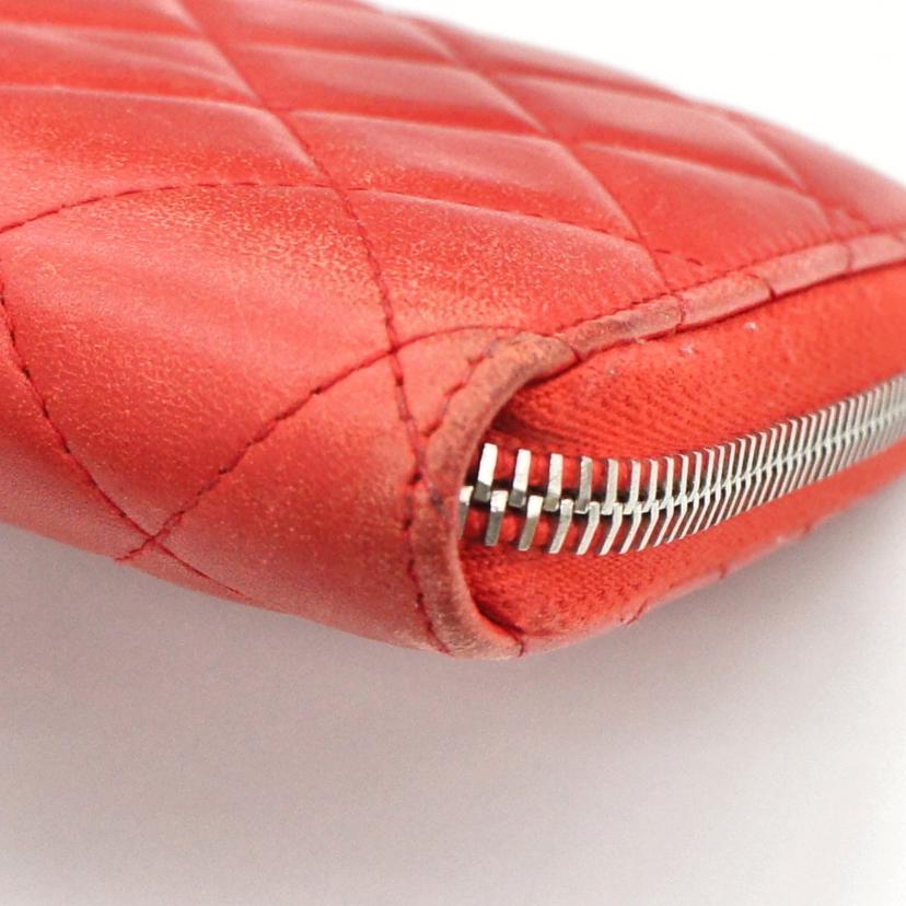 CHANEL シャネル/マトラッセラムスキンラウンドファスナー財布/シャネル/A50097//225*****/Bランク/05