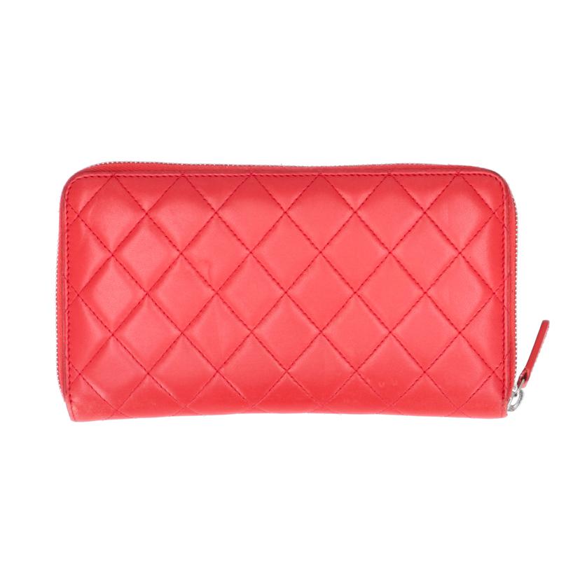 CHANEL シャネル/マトラッセラムスキンラウンドファスナー財布/シャネル/A50097//225*****/Bランク/05