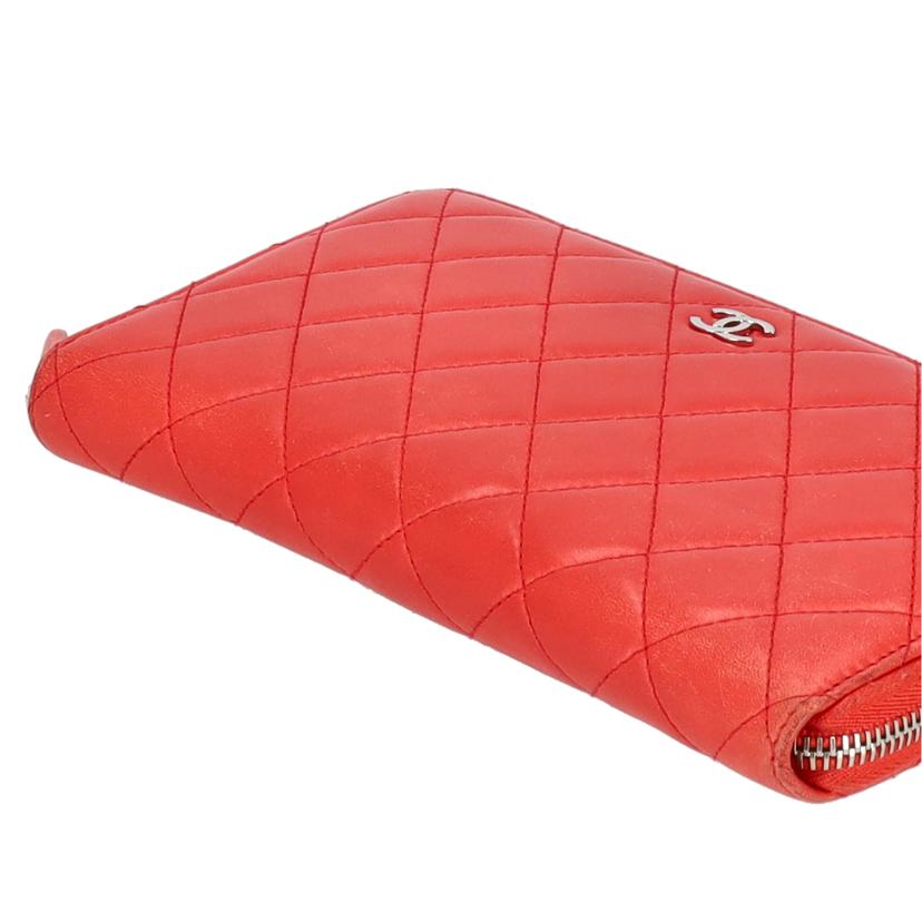 CHANEL シャネル/マトラッセラムスキンラウンドファスナー財布/シャネル/A50097//225*****/Bランク/05