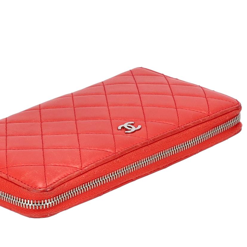CHANEL シャネル/マトラッセラムスキンラウンドファスナー財布/シャネル/A50097//225*****/Bランク/05
