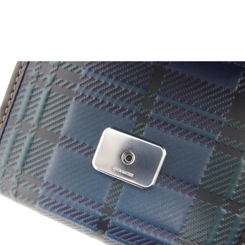 COACH コーチ/バンディットウォレット/プラッドプリント/CG183//122**/ABランク/04