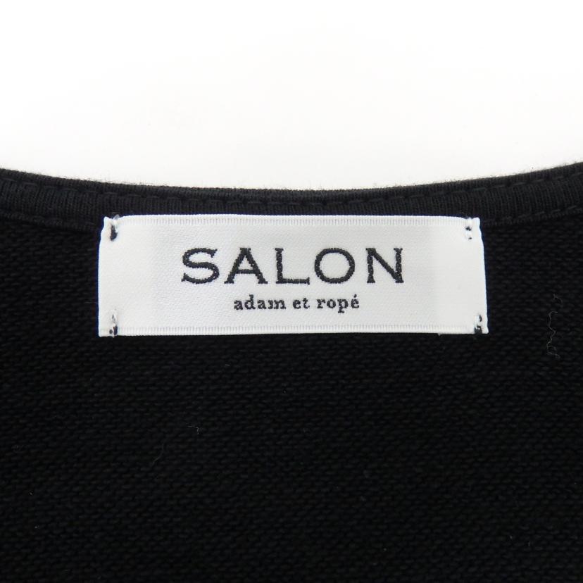 SALON adam et rope サロン アダムエロペ/Vネック フレアワンピース 黒/SHE34110A//Aランク/77