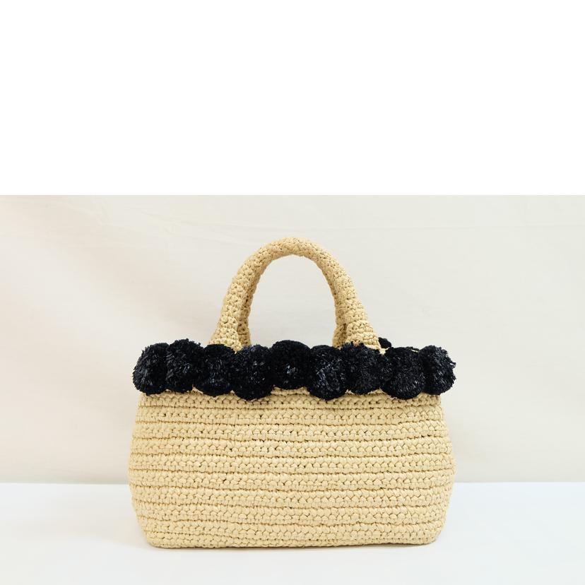 PRADA プラダ/ラフィアポンポントート/1BG889//ABランク/71