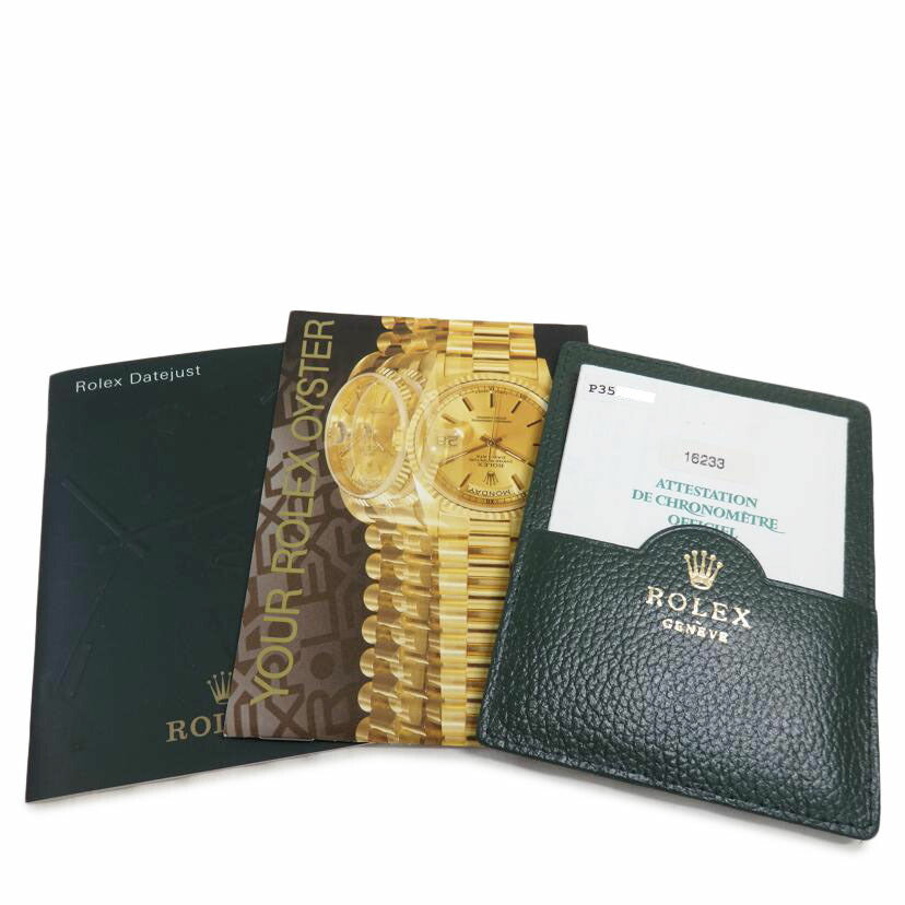 ROLEX ロレックス/デイトジャスト/10Pダイヤ/P番/YG×SS/16233G//P35****/Aランク/84