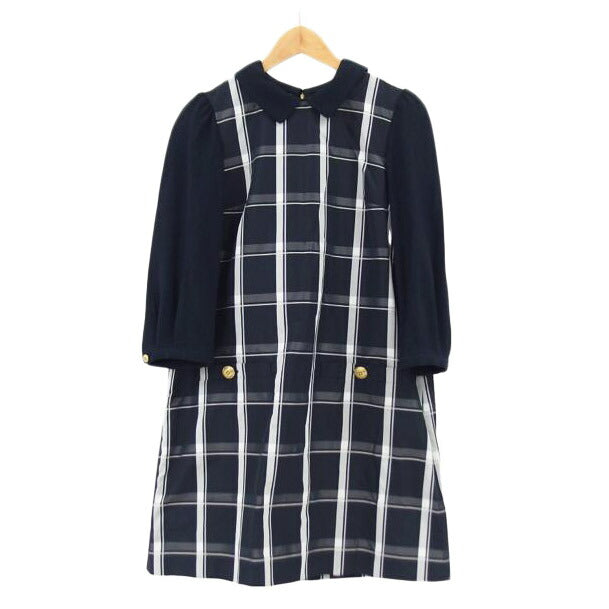BURBERRY バーバリー/BLUE LABELチェック柄ワンピース/ネイビー//ABランク/04