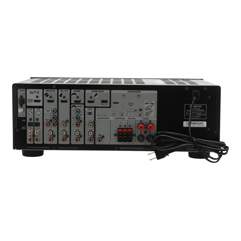 ONKYO オンキヨー /AVアンプ/TX-SR343//3922JJ5770603518/Bランク/75