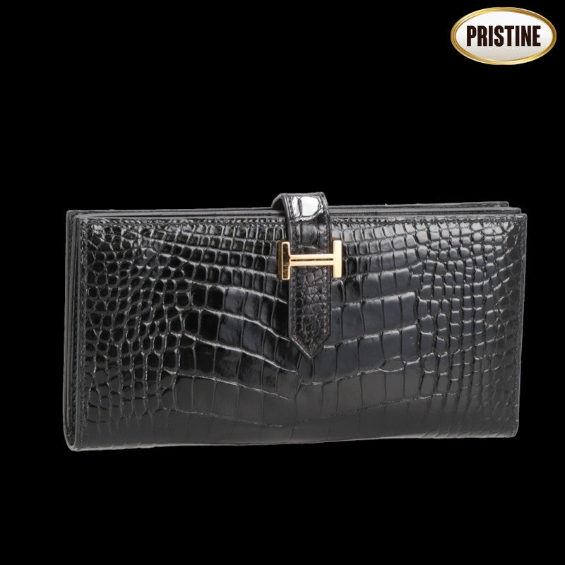 HERMES エルメス/ベアンスフレ/ブラックアリゲーター//Y U*******/SAランク/62