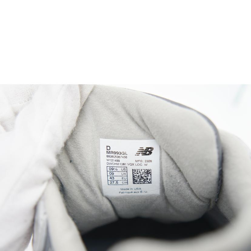 new balance ニューバランス/MadeinUSA MR993GL/MR993GL//Aランク/09