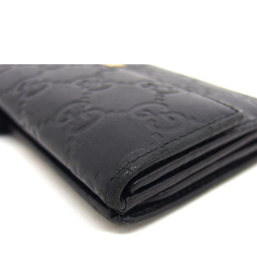 GUCCI グッチ/グッチシマ/Wホック長財布/ブラック/112715//288*/Bランク/04