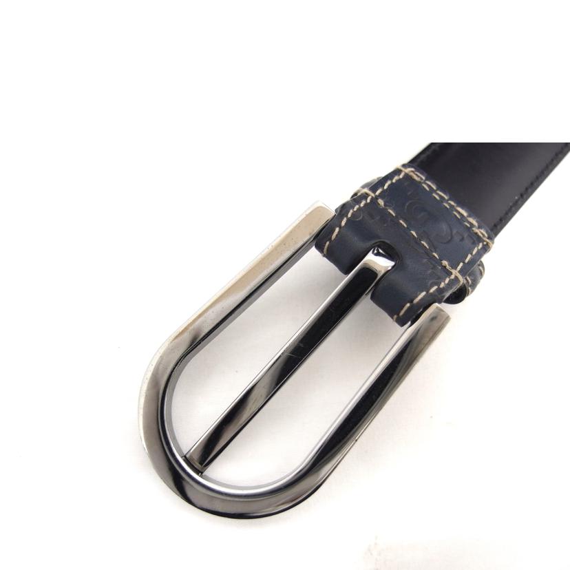 GUCCI グッチ/GG/レザーベルト/ネイビー/154649//176*******/ABランク/04