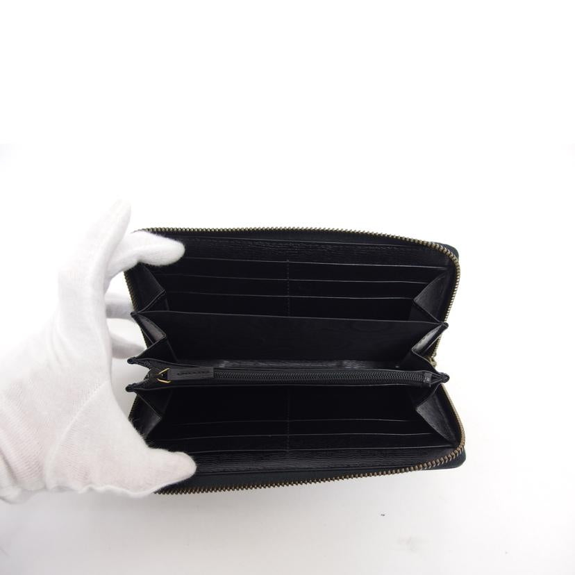 GUCCI グッチ/キングスネーク/ラウンドファスナー長財布/ブラック/451273//277*/Aランク/04