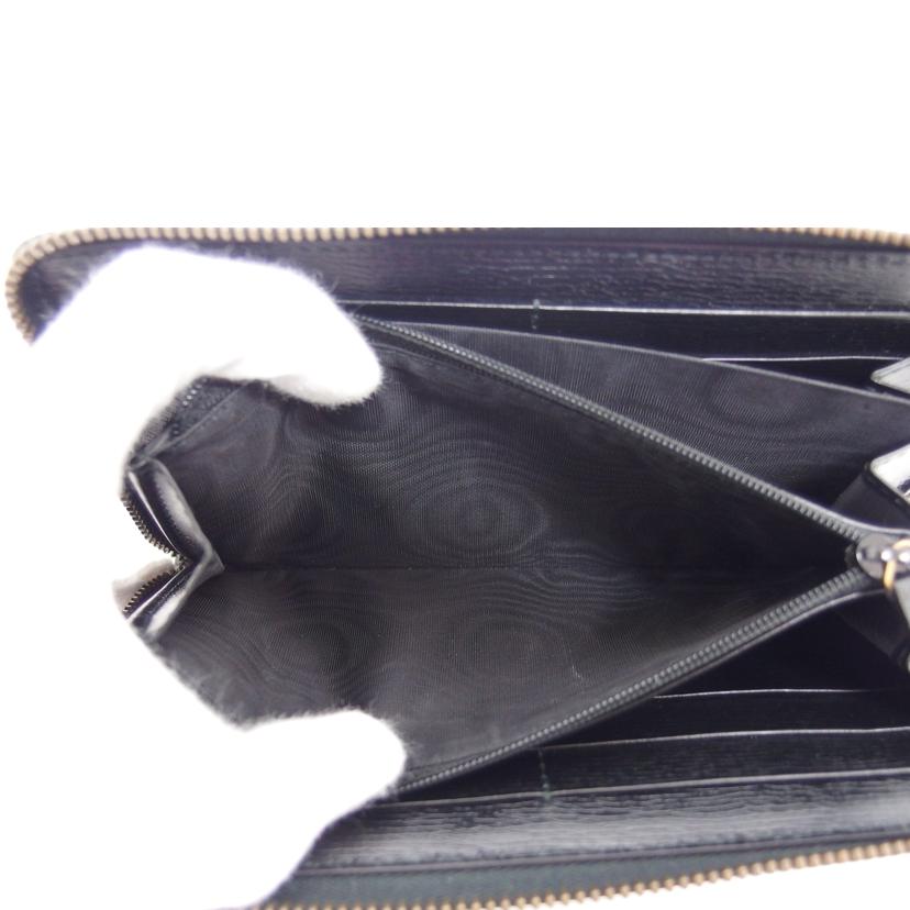 GUCCI グッチ/キングスネーク/ラウンドファスナー長財布/ブラック/451273//277*/Aランク/04