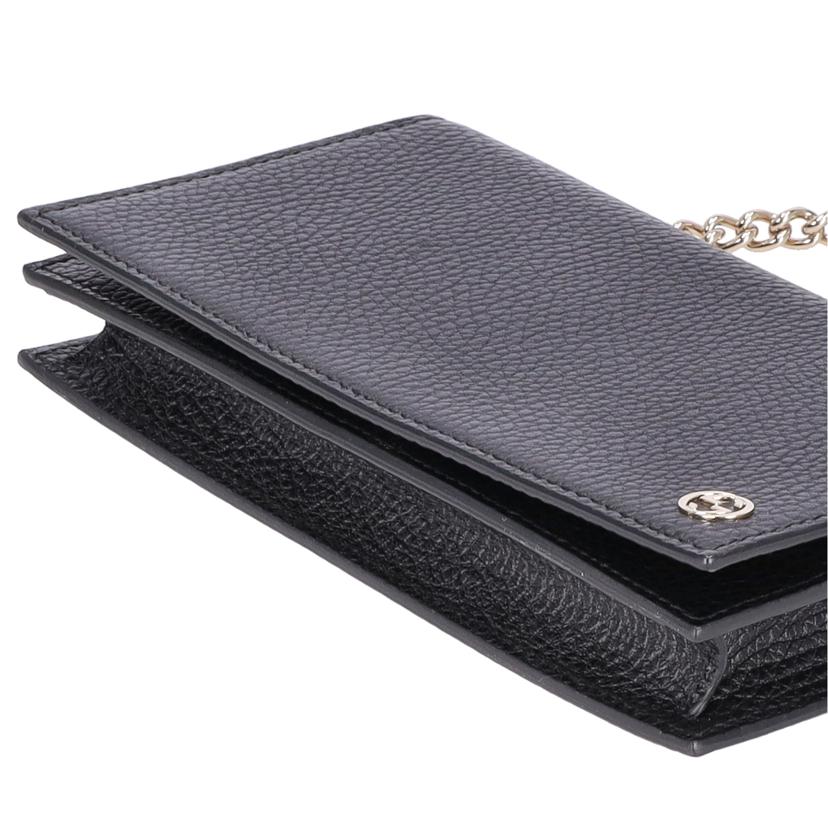 GUCCI グッチ/インターロッキングG/チェーンウォレット/466506//114*/Aランク/91