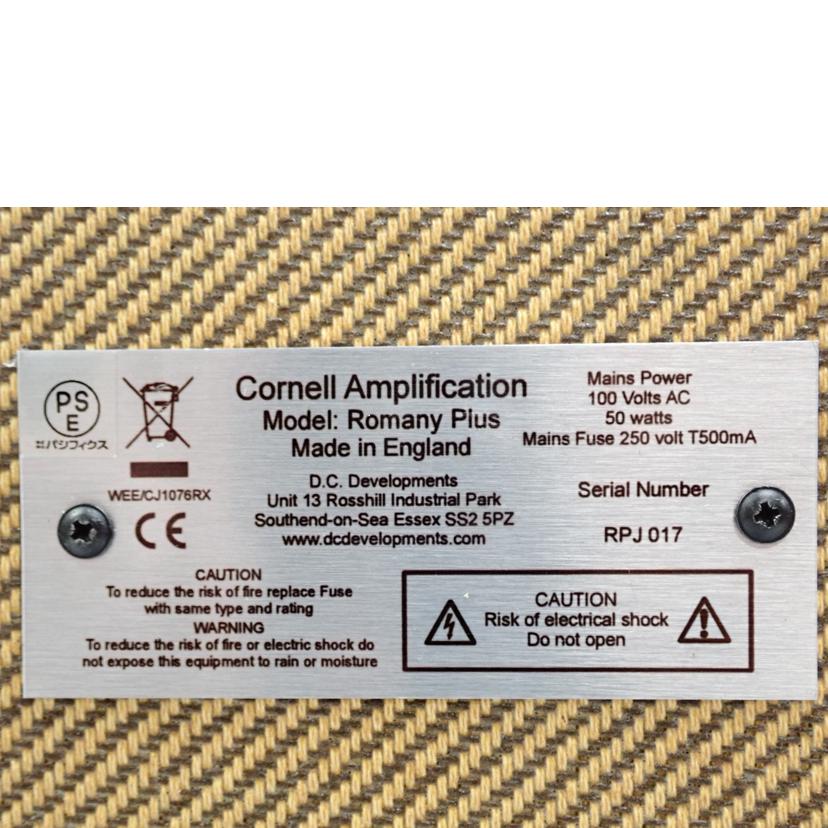 CORNELL CORNELL/ギターアンプ/Romany Plus//RPJ017/Bランク/62