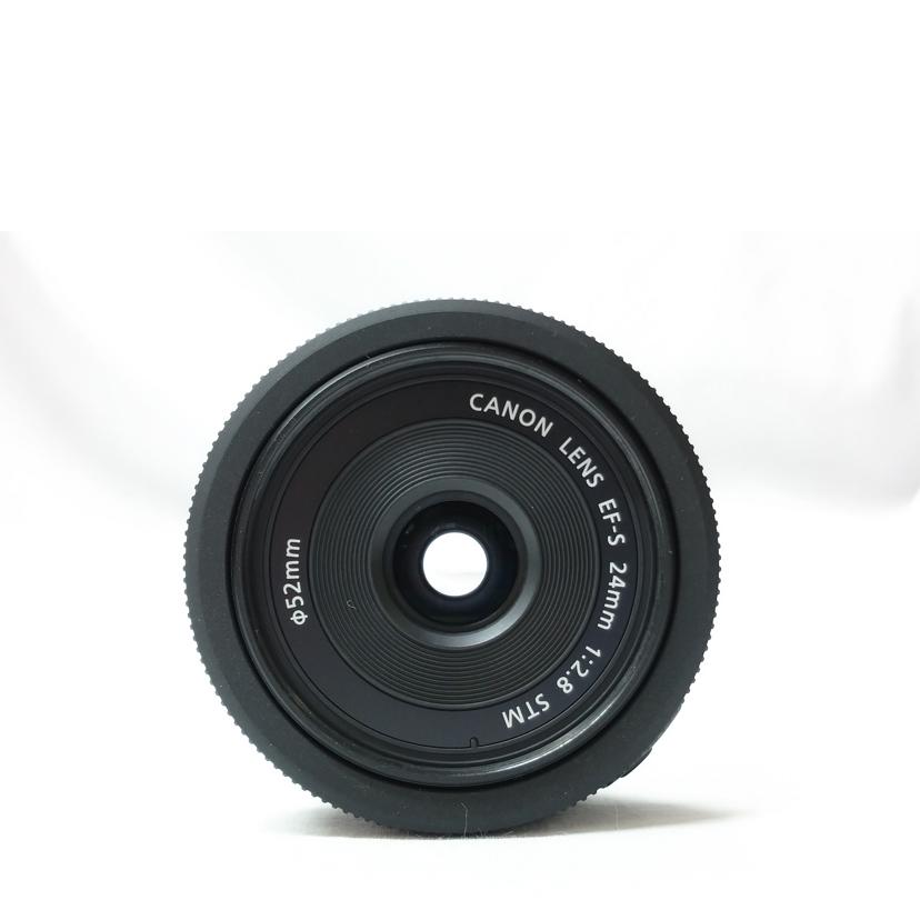 Canon キヤノン/薄型パンケーキレンズ/EF-S 24mm F2.8 STM//3901101984/ABランク/52