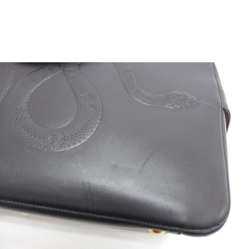 GUCCI グッチ/スネーク/レザーボストンバッグ/ブラック/450999//520***/ABランク/04