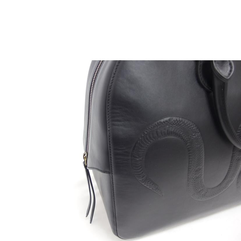 GUCCI グッチ/スネーク/レザーボストンバッグ/ブラック/450999//520***/ABランク/04