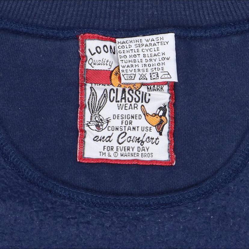 LOONY TUNES/90's / ルーニーチューンズクラシック スウェット/ 刺繍プリント/ネイビー//ABランク/65