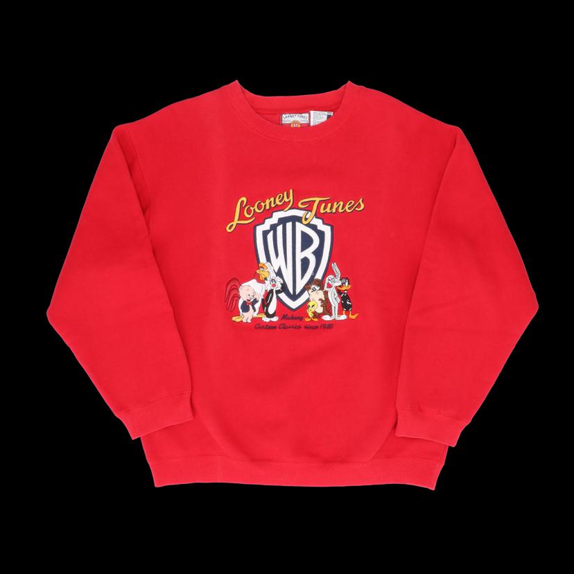 90’s / ルーニーチューンズクラシック スウェット/ 刺繍プリント/赤//ABランク/65