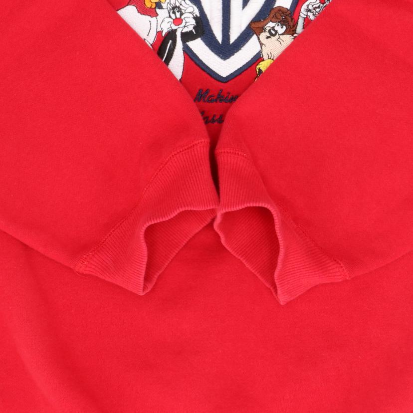 90’s / ルーニーチューンズクラシック スウェット/ 刺繍プリント/赤//ABランク/65