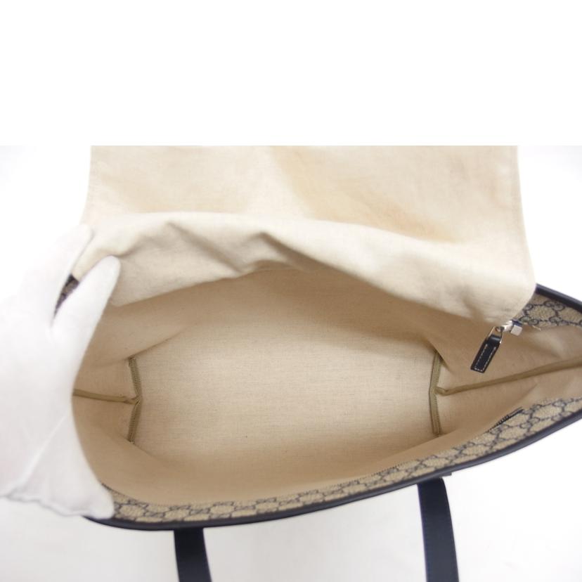 GUCCI グッチ/GGスプリーム/トートバッグ/ネイビー×ベージュ/211137//486***/Aランク/04