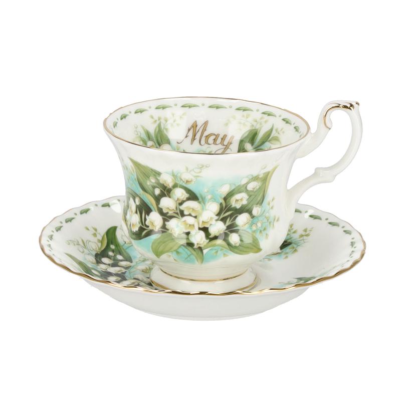 ROYAL ALBERT ロイヤル・アルバート/ティーカップ&ソーサー/May/LILY OF THE VALLEY//Aランク/75