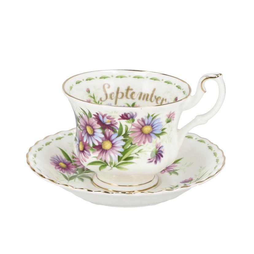 ROYAL ALBERT ロイヤル・アルバート/ティーカップ&ソーサー/September/MICHAELMAS DAISY//Aランク/75